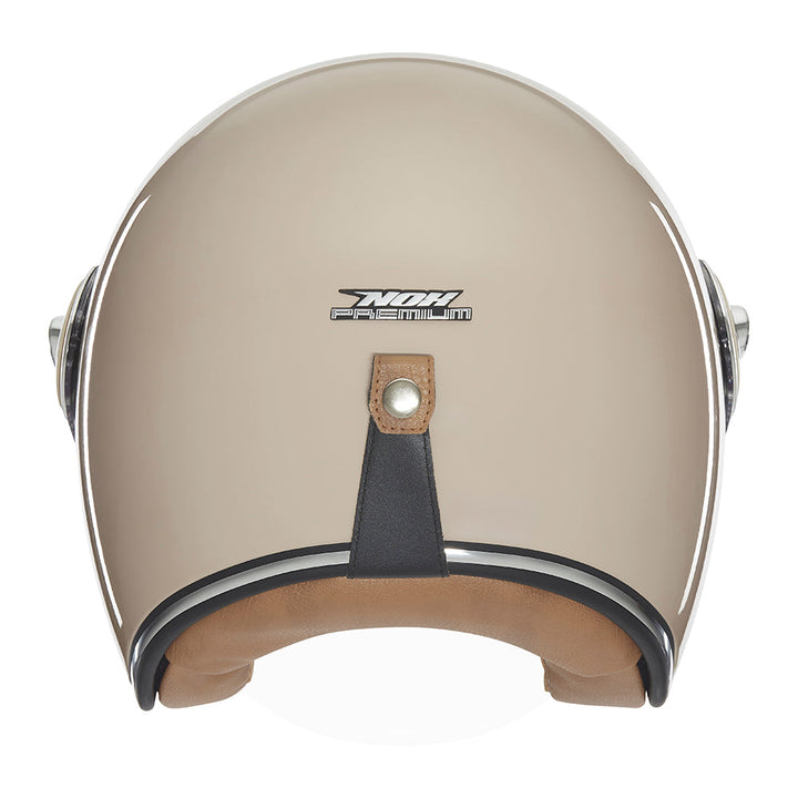 NOX PREMIUM CASQUE JET HERITAGE MOCHA Nox Helmet