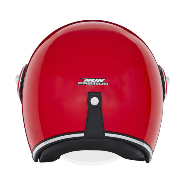 NOX PREMIUM CASQUE JET HERITAGE ROUGE BRILLANT Nox Helmet