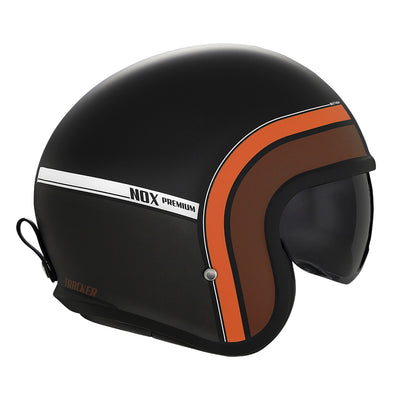 NOX PREMIUM CASQUE JET NEXT TRAKER BLANC ROUGE Nox Helmet