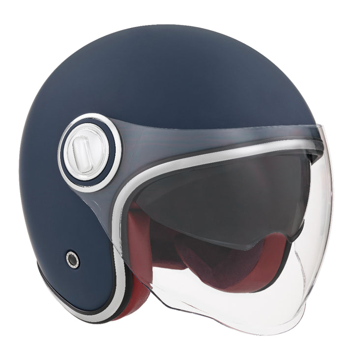 NOX PREMIUM JET HERITAGE BLEU MAT Nox Helmet