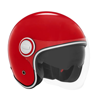 NOX PREMIUM CASQUE JET HERITAGE ROUGE BRILLANT Nox Helmet
