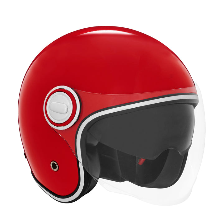 NOX PREMIUM CASQUE JET HERITAGE ROUGE BRILLANT Nox Helmet