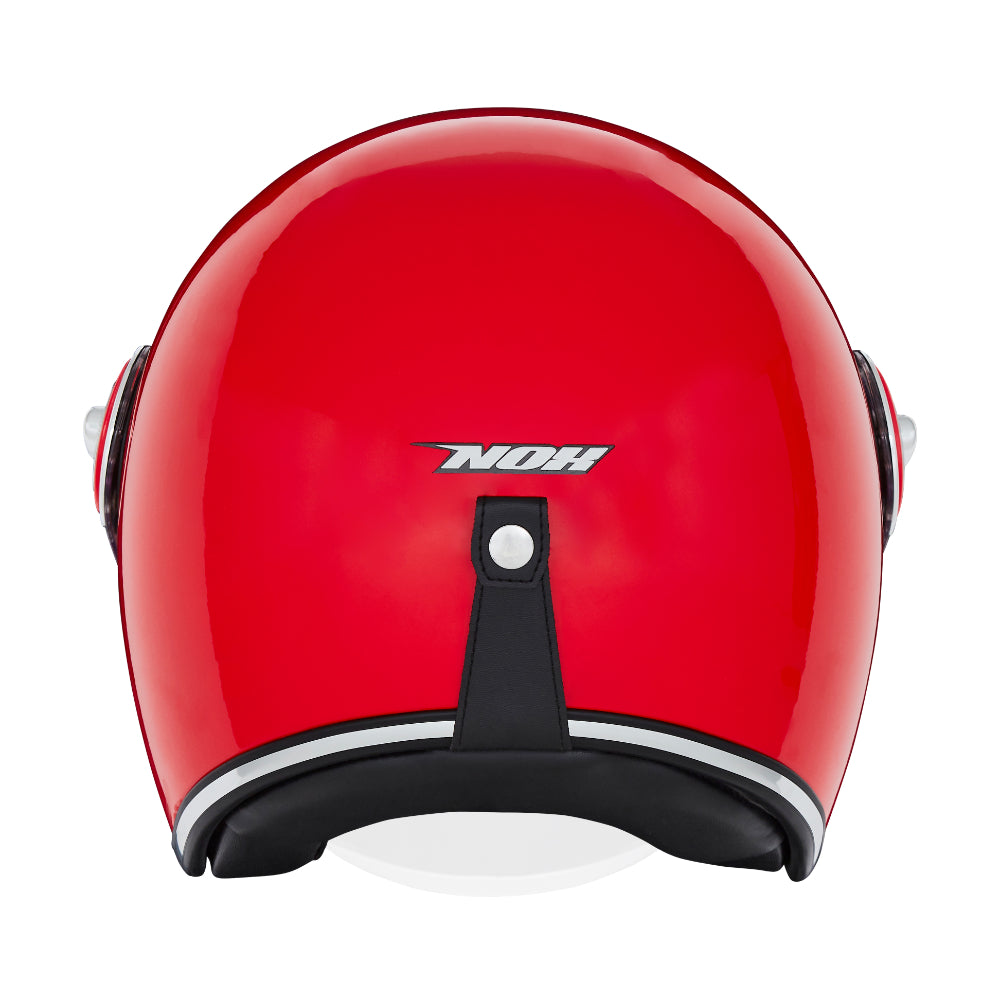 NOX PREMIUM CASQUE JET HERITAGE ROUGE BRILLANT Nox Helmet