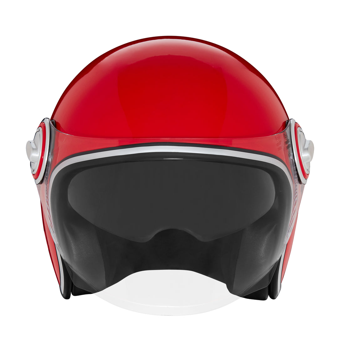 NOX PREMIUM CASQUE JET HERITAGE ROUGE BRILLANT Nox Helmet