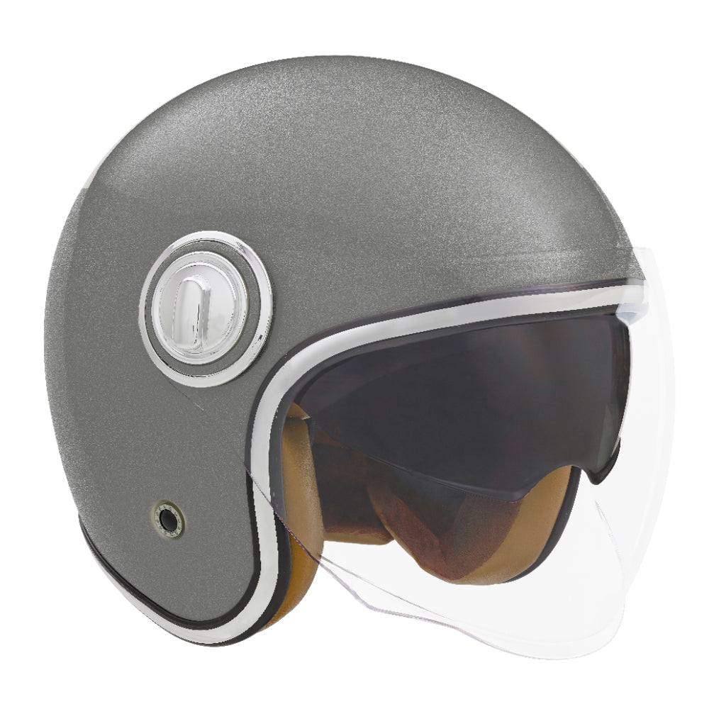 NOX PREMIUM JET HERITAGE TITANIUM MAT Nox Helmet