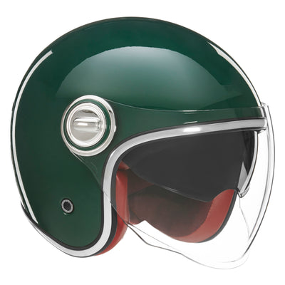 NOX PREMIUM JET HERITAGE VERT ANGLAIS Nox Helmet