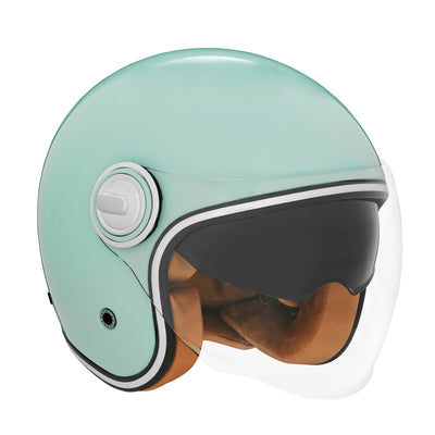 NOX PREMIUM CASQUE JET HERITAGE VERT D EAU Nox Helmet