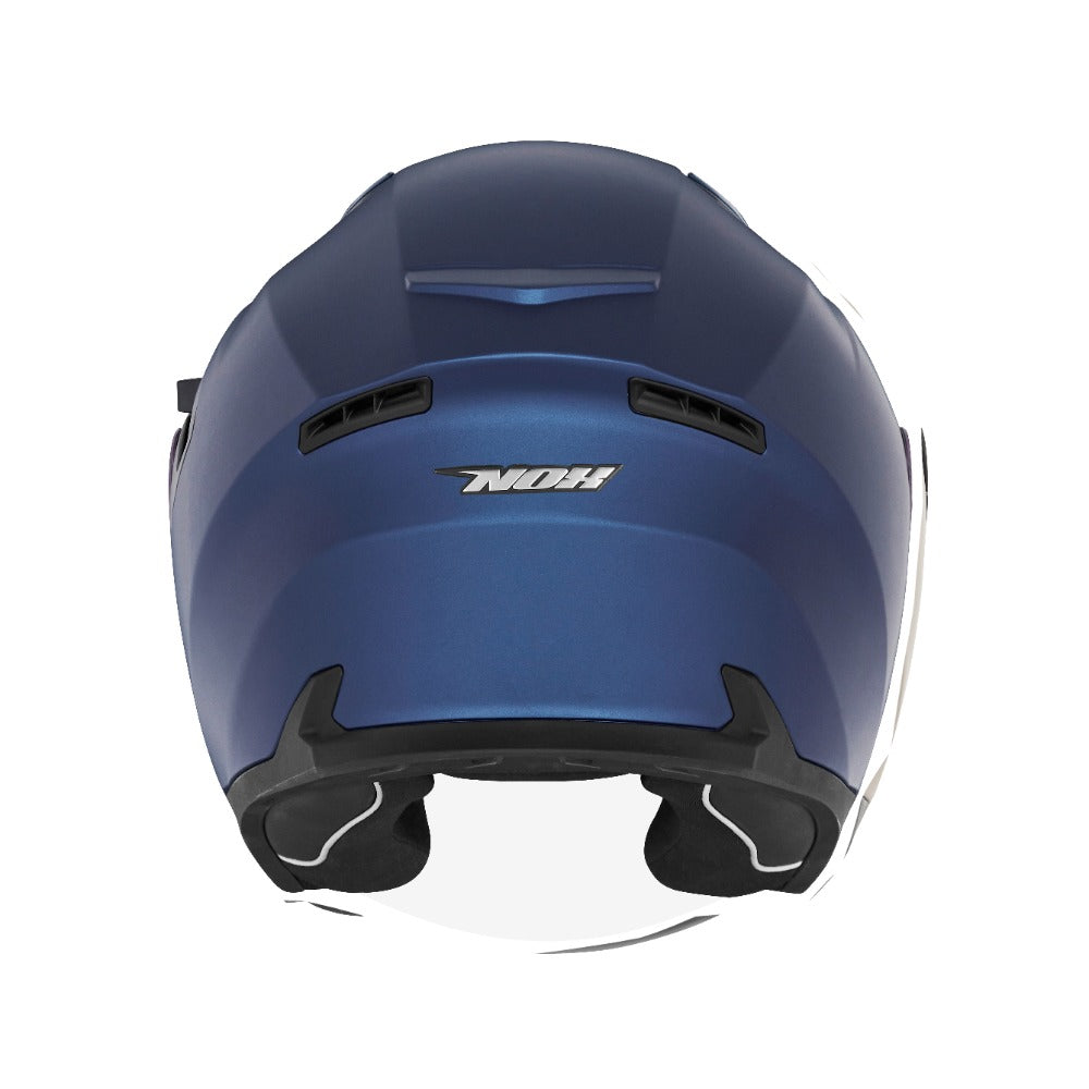 CASQUE JET N130 BLEU MAT Nox Helmet