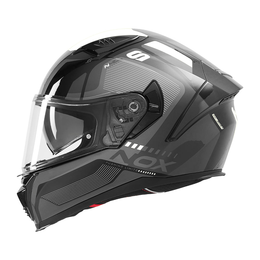 NOX CASQUE INTEGRAL N402 MENTOR NOIR BLANC Nox Helmet