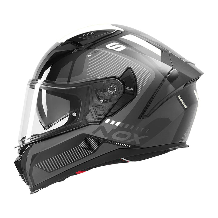 NOX CASQUE INTEGRAL N402 MENTOR NOIR BLANC Nox Helmet