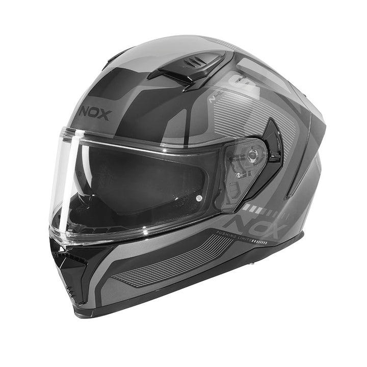 NOX CASQUE INTEGRAL N402 MENTOR NOIR ARGENT Nox Helmet