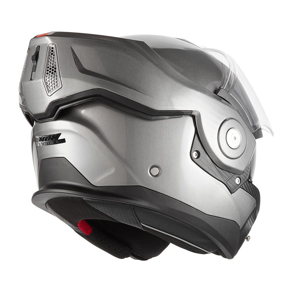 NOX PREMIUM CASQUE MODULABLE SPINNER TITANIUM BROSSE MAT Nox Helmet