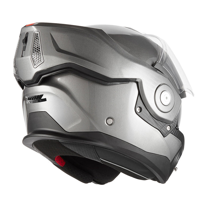 NOX PREMIUM CASQUE MODULABLE SPINNER TITANIUM BROSSE MAT Nox Helmet