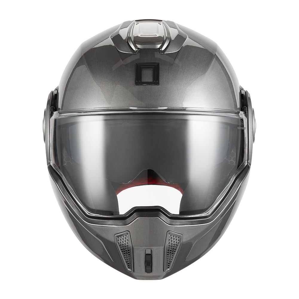 NOX PREMIUM CASQUE MODULABLE SPINNER TITANIUM BROSSE MAT Nox Helmet