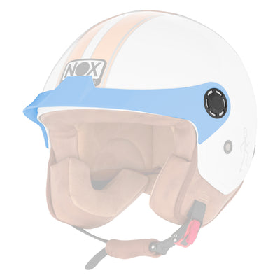 VISIERE CASQUE N210 EVO BLEU PASTEL Nox Helmet