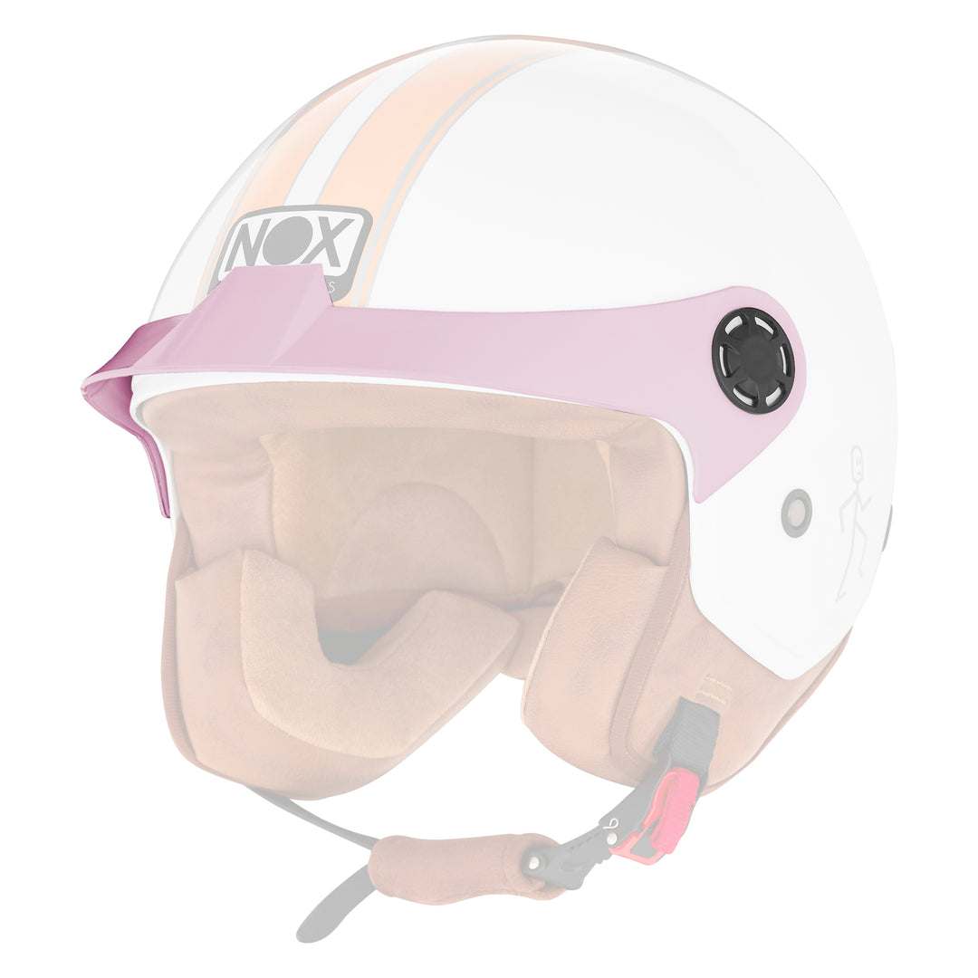 VISIERE CASQUE N210 EVO ROSE PASTEL Nox Helmet