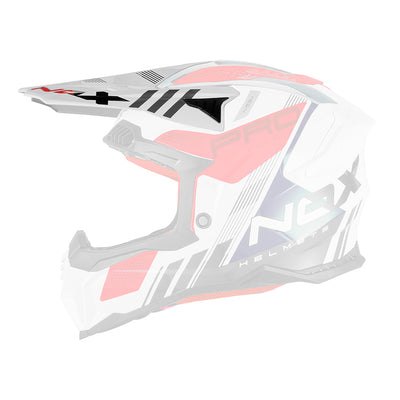 VISIERE CASQUE N634 STORM BLANC ROUGE Nox Helmet