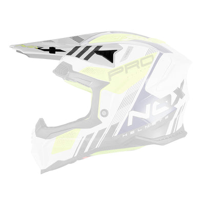 VISIERE CASQUE N634 STORM BLANC JAUNE Nox Helmet
