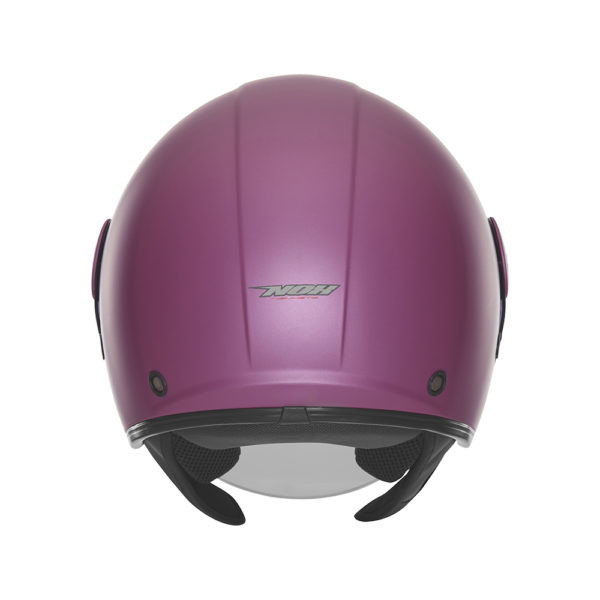 Casque de moto Nox jet N 182 fuchsia mat