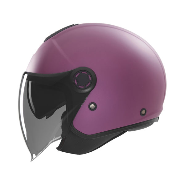 Casque de moto Nox jet N 182 fuchsia mat