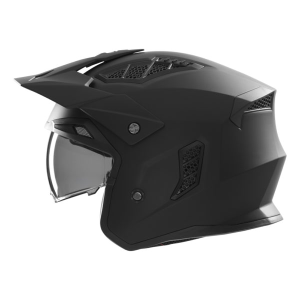 Casque de moto Nox jet N 260 noir mat