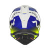 casque tout terrain nox N634 gradiant blanc, bleu et jaune